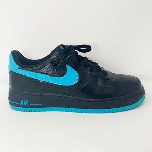 Men's Nike Air Force 1 Low  Black Chlorine Size 9